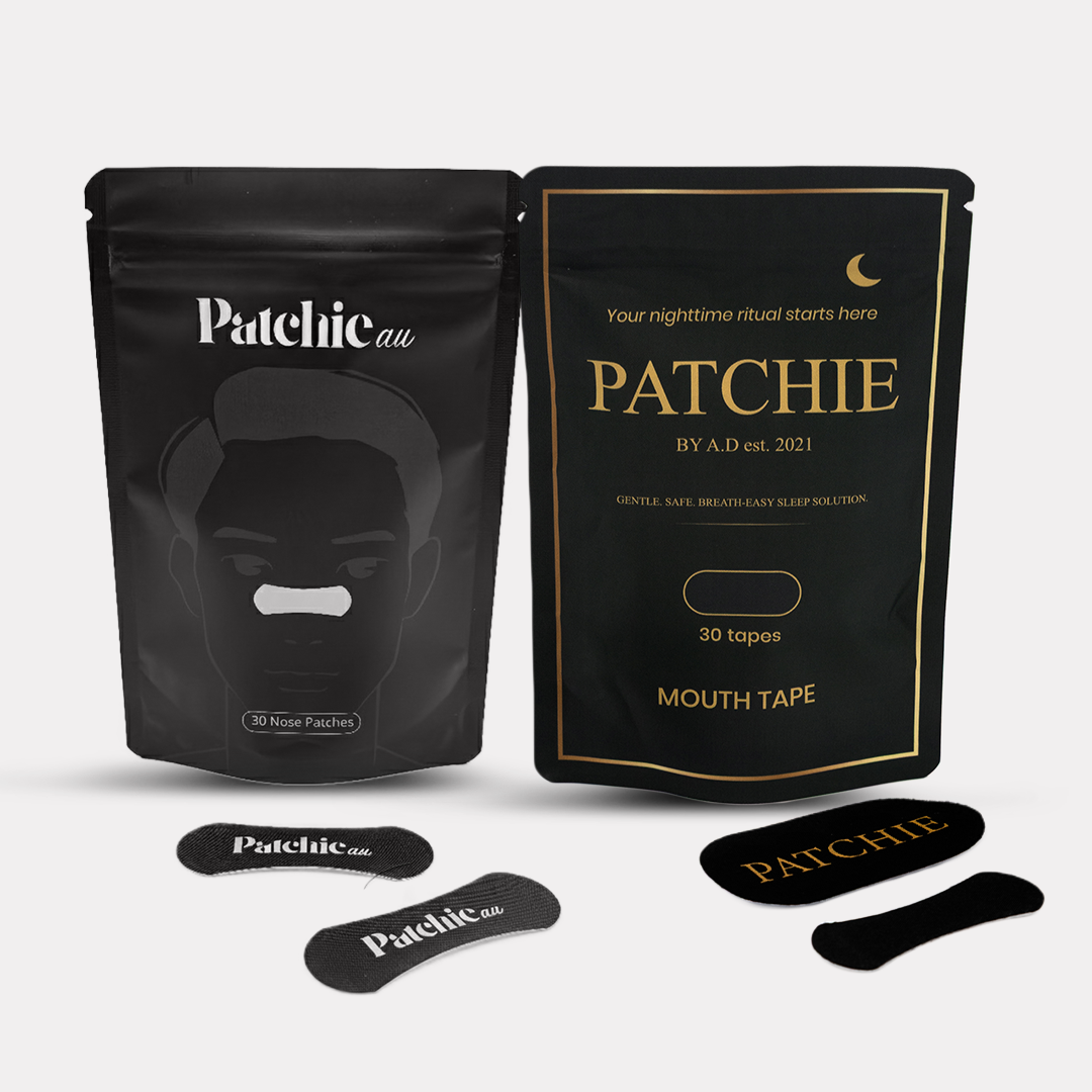 Black Nose Strip + Black Mouth Tape