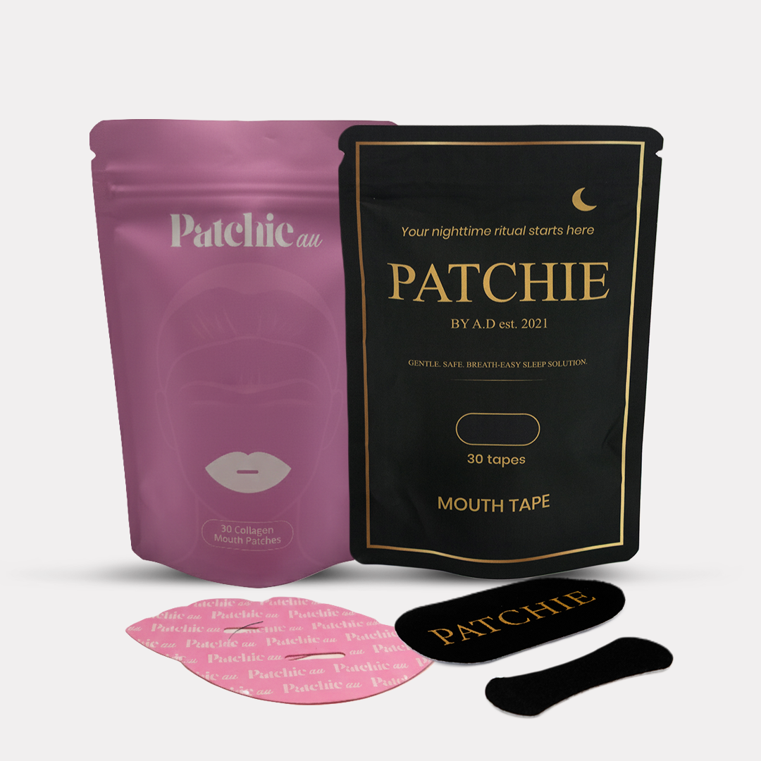 Pink Collagen Tape + Black Mouth Tape