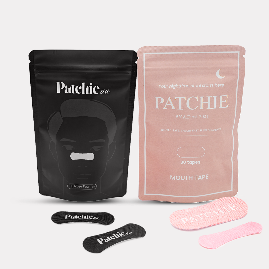 Black Nose Strip & Pink Mouth Tape